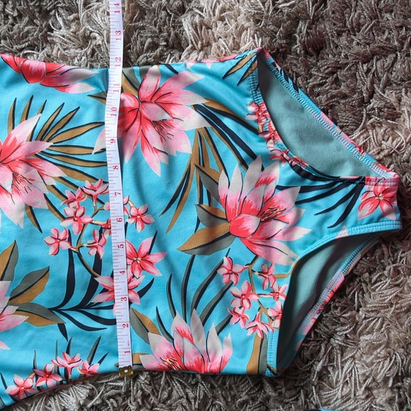 Billabong Girls Core Mock Neck Swimsuit - Picture 7 of 10